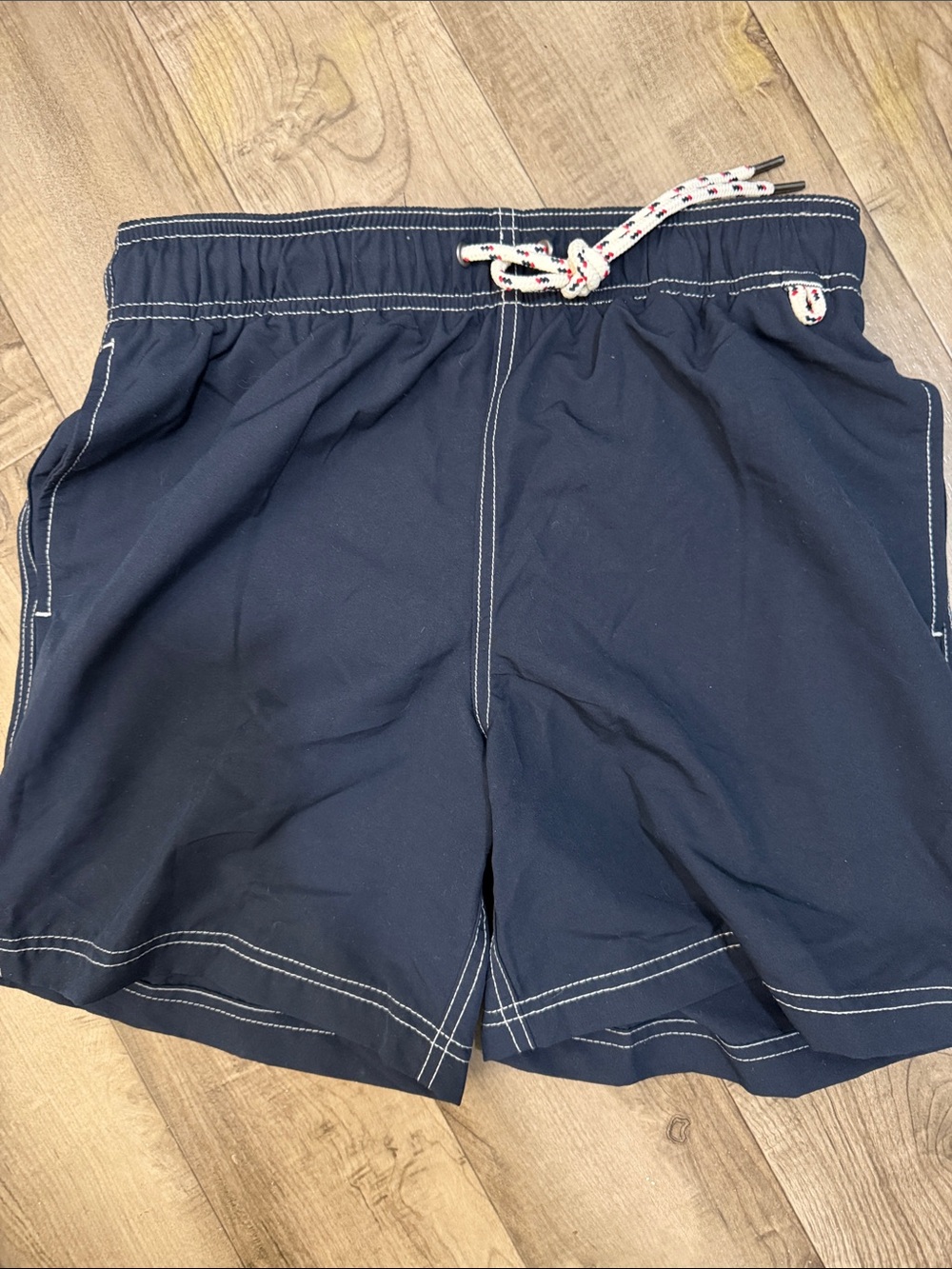 Lands' End Navy Blue Men's Swim Board Shorts